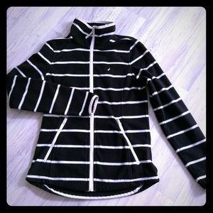 Nautica Black & White Fleece Jacket Small
